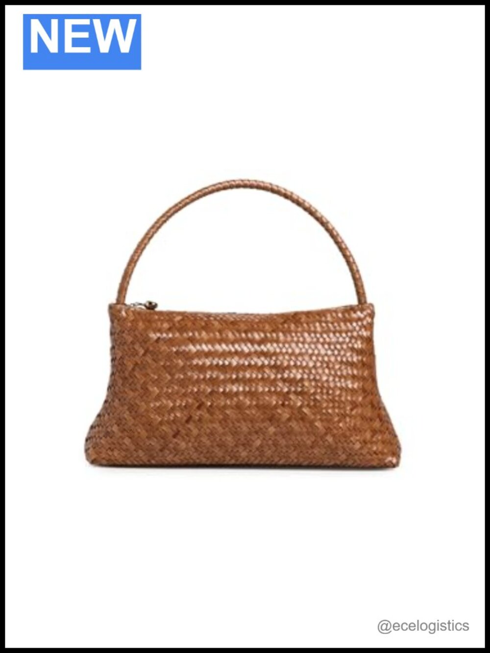 Madewell Signature Woven Leather Shoulder Bag Satchel Gold Hardware